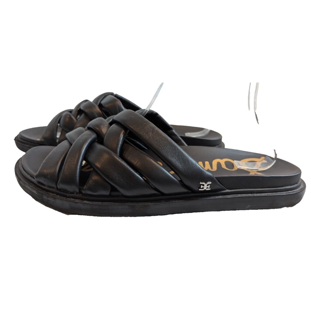 Sam Edelman Vaugn Black/Seville Nappa Leather Sandals H5810L1001 Size 11